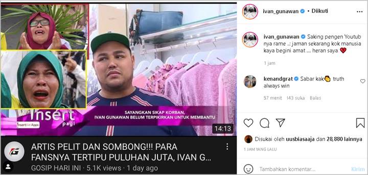 Namanya Dicatut Penipuan, Ivan Gunawan Heran Malah Dituding Artis Pelit dan Sombong: Begini Amat
