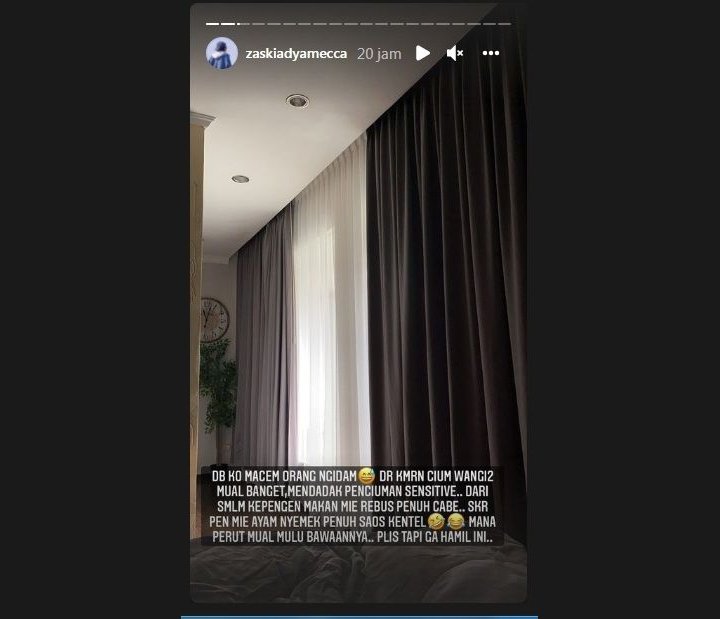 Alami Ngidam Pasca Sembuh dari Demam Berdarah, Zaskia Adya Mecca Hamil Lagi?