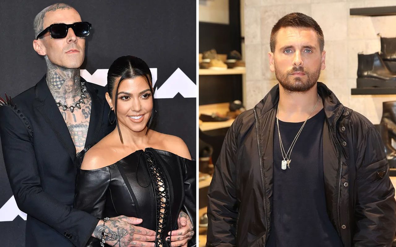 Jaga Jarak, Ini Interaksi Pertama Kourtney Kardashian dengan Scott Disick Usai Dilamar Travis Barker