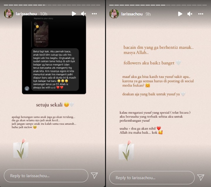 Larissa Chou Kewalahan Urus Yusuf Yang Mendadak Tantrum Malam Hari, Sebenarnya Sakit Apa?