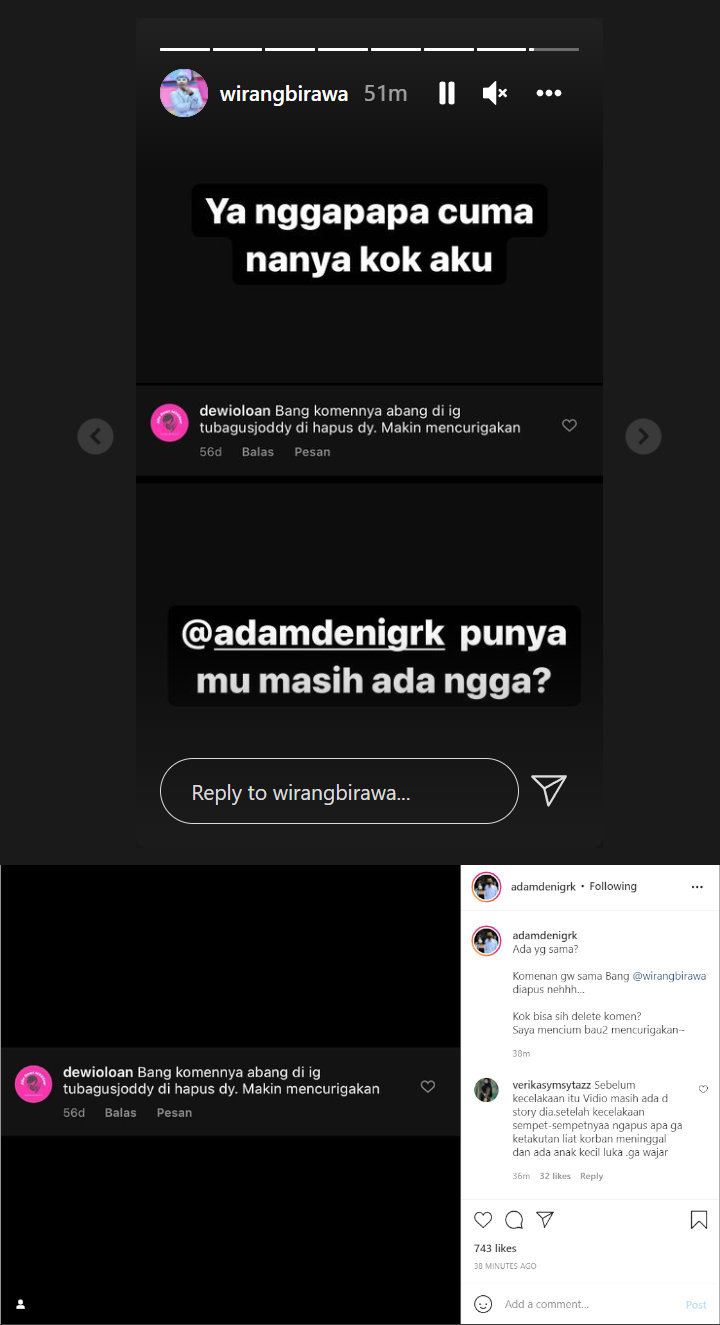 Makin Mencurigakan, Sopir Vanessa Angel Hapus Komentar Tudingan Lalai Saat Berkendara