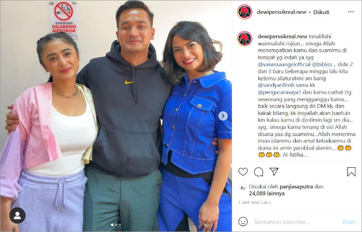 Dewi Persik Ungkap Vanessa Angel Sempat Curhat Diganggu Seseorang, Siapa?