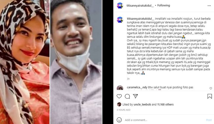 Titisan Nyai Ratu Kidul Soal Kematian Vanessa Angel