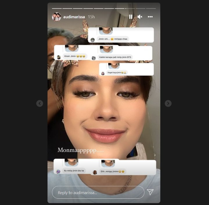 Umbar \'Foto Aib\', Audi Marissa Kaget Malah Dikira Jimin BTS