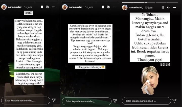 Tinggal di Bali, Nana Mirdad Keluhkan Kafe Pasang Musik Kencang Sepanjang Malam