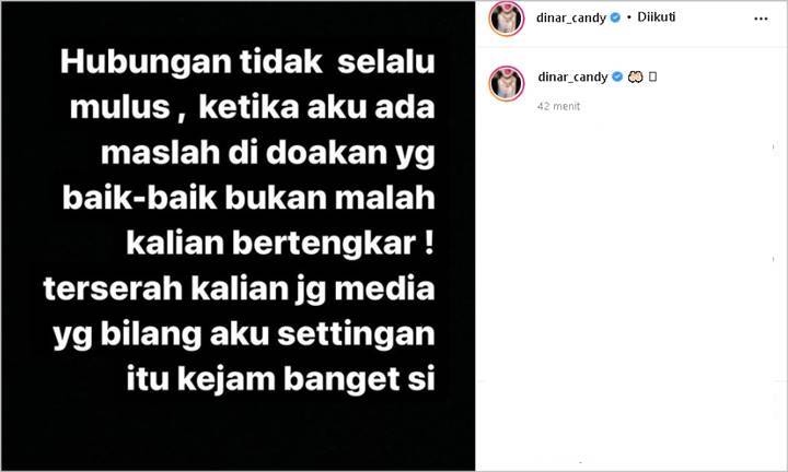 Dinar Candy Meradang Asmara dengan Ridho Ilahi Kandas Malah Dikira Settingan, Minta Didoakan Begini