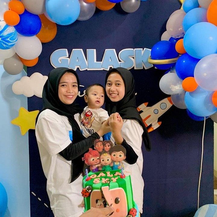 siska dan ida di momen ulang tahun Gala