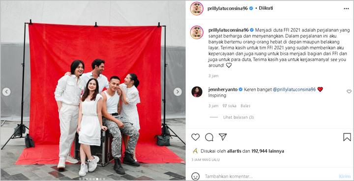Prilly Latuconsina Kembali Digoda Soal Reza Rahadian Karena Pose Ini, Disebut Bak Punya Dunia Sendiri