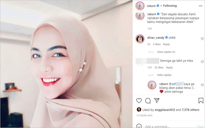 Cantik Manglingi Saat Pakai Hijab, Ratu Rizky Nabila Jawab Adem Usai Didoakan Tak Labil