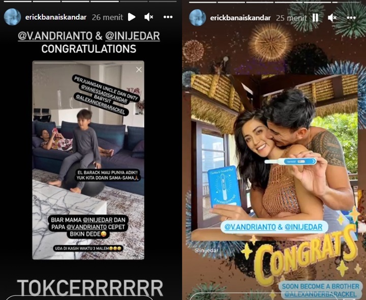 Jessica Iskandar Hamil, Erick Iskandar Puji Adik Ipar \'Tokcer\' sambil Beber Perjuangannya