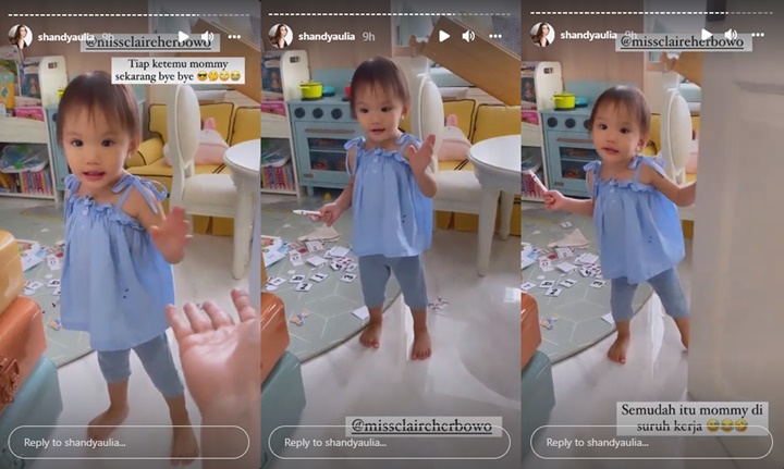 Tak Lagi Protes, Putri Kecil Shandy Aulia Kini Malah \'Usir\' Sang Ibu Yang Hendak Pamit Kerja