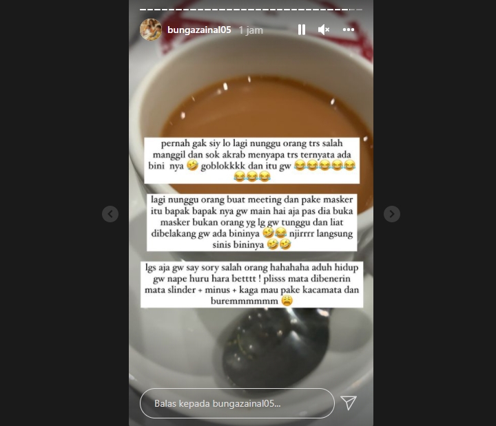 Cerita Kocak Bunga Zainal Salah Sapa Orang, Sampai Dikira Pelakor?