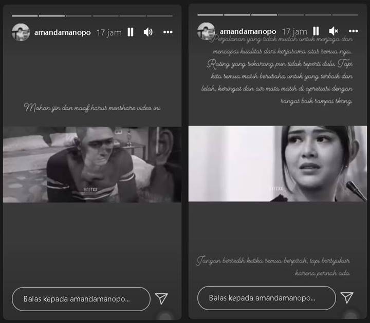 1 Tahun \'Ikatan Cinta\' Rating Tak Seperti Dulu, Curhat Amanda Manopo Singgung Perpisahan