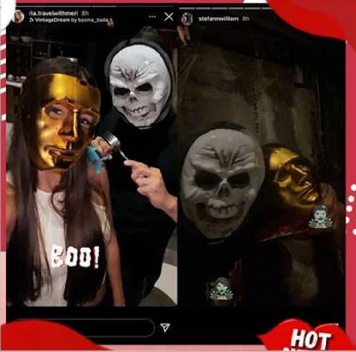 momen rayakan halloween dengan stefan