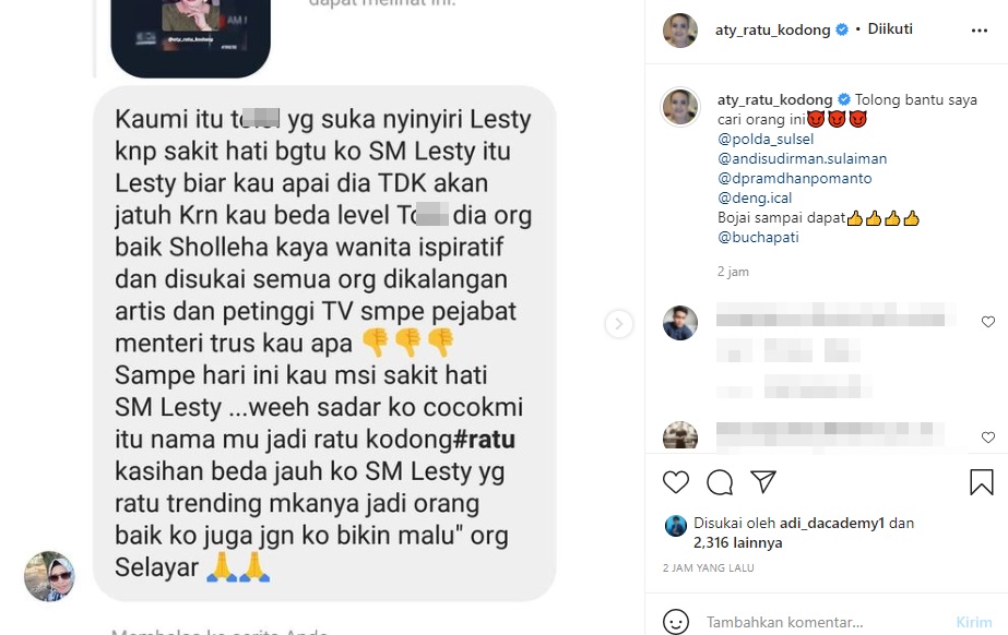 Biasa Santai, Aty Kodong Mendadak Cari Haters Malah Direspons Begini