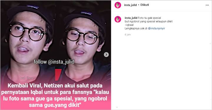 Pengakuan Iqbaal Ramadhan Soal Cara Notice Fans Disorot Lagi, Ungkap Momen yang Langka Terjadi