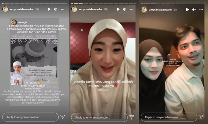 Larissa Chou, Henny Rahman dan Alvin Faiz Kompak Lakukan Ini di Unggahan Terbaru Umi Rania