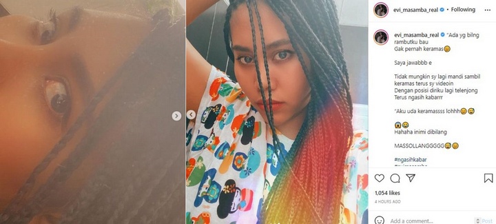 Reaksi Menohok Evi Masamba Dituding Tak Pernah Keramas Hingga Rambut Bau