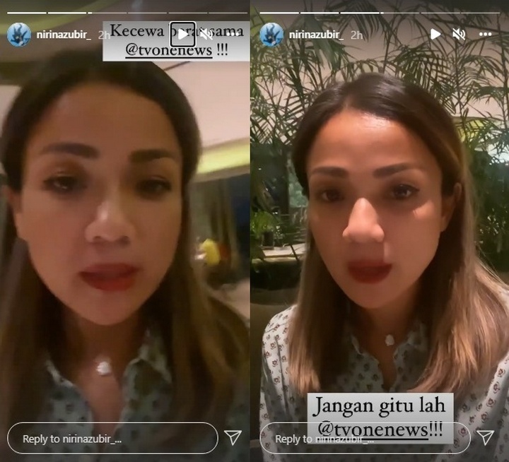 Nirina Zubir Dijebak Stasiun TV