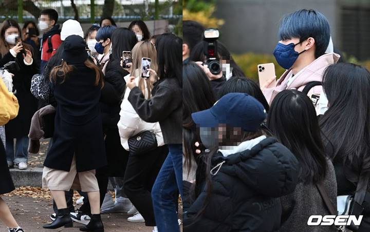 Musim Ujian, Kangmin VERIVERY Malah Dikerumuni Fans Hampir Tak Bisa Masuk Gedung