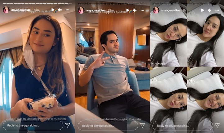 Girang Dijenguk Mantan Pacar, Anya Geraldine Cuek Pamer Rambut Lepek Malah Bikin Salfok