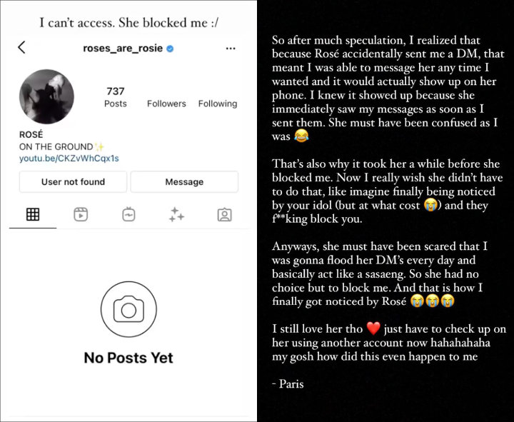 Rose BLACKPINK Jawab DM Fans Beruntung Ini, Lalu Bikin Bingung Malah Langsung Blokir