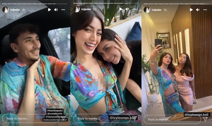 Kembaran Baju dengan Vincent Verhaag, Jessica Iskandar Super Seksi Pamer Baby Bump