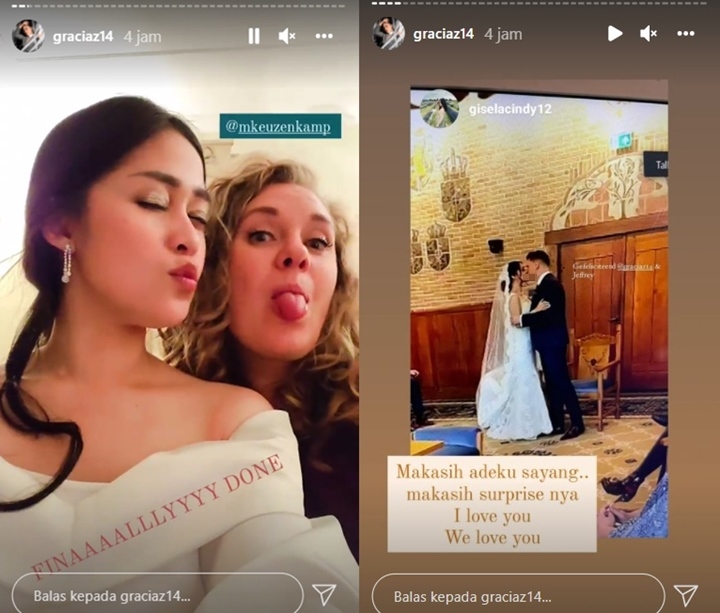 Lepas Status Janda, Gracia Indri Resmi Menikah dengan Pria asal Belanda