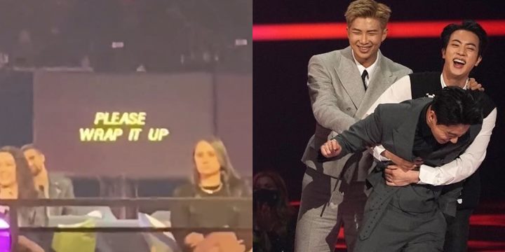 AMA 2021: Jungkook BTS Lupa Naskah Pidato, Jin Langsung Turun Tangan