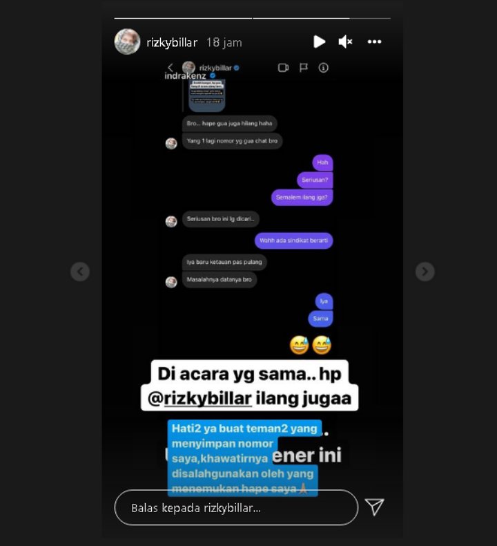 Ponsel Rizky Billar Hilang Tak Terlacak CCTV,  Khawatir Datanya Bakal Digunakan Untuk Hal Ini