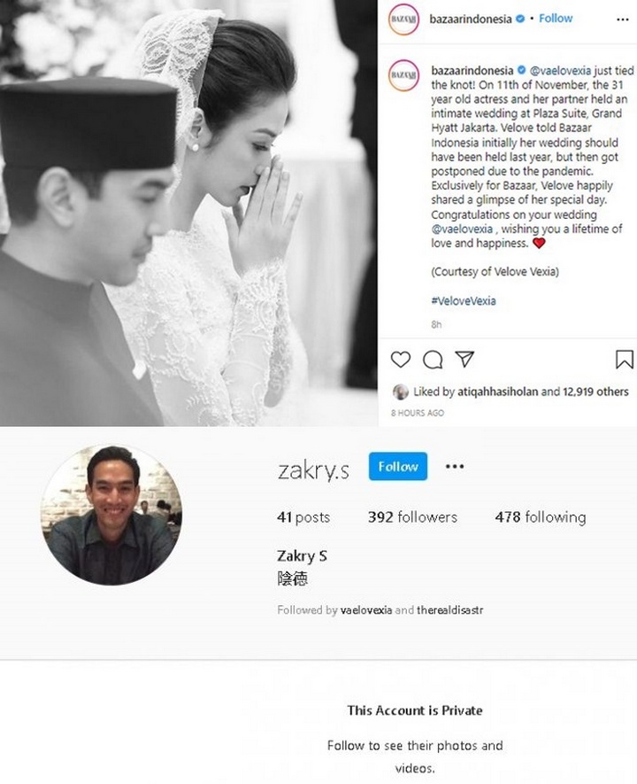 Velove Vexia Resmi Menikah