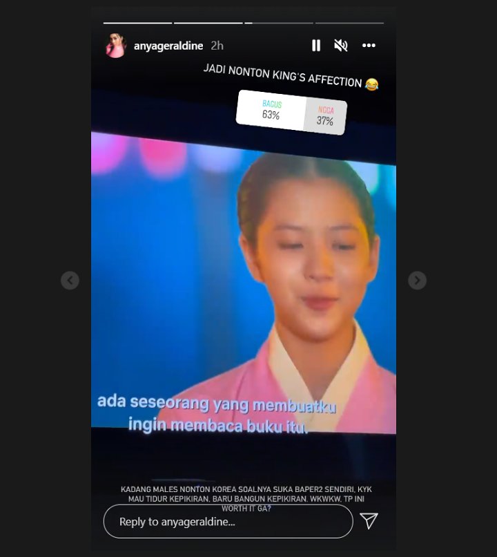 Anya Geraldine Ungkap Alasan Malas Nonton Drama Korea