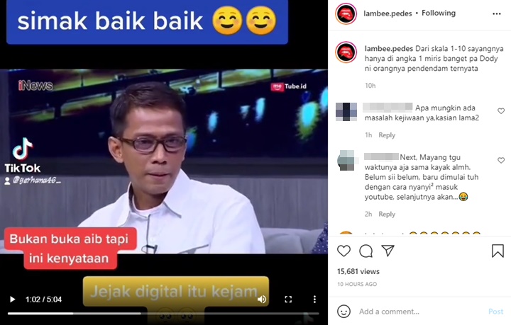 Dicecar Psikolog, Jawaban Ayah Ditanya Seberapa Sayang Pada Vanessa Angel Bikin Syok