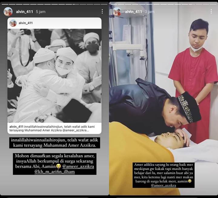  Nangis Ciumi Jenazah Ameer Azzikra, Alvin Faiz: Nanti Kita Makan Bareng di Surga