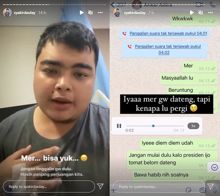 Jenazah Ameer Azzikra Harum, Syakir Daulay Nyesek Beber Pesan Terakhir Ini