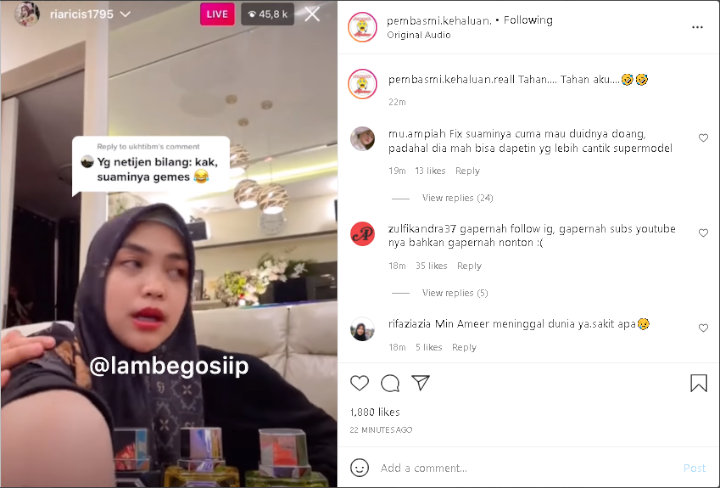 Emosi Netizen Gemas Pada Suaminya, Ria Ricis: Gue Tandain Loe Ya!