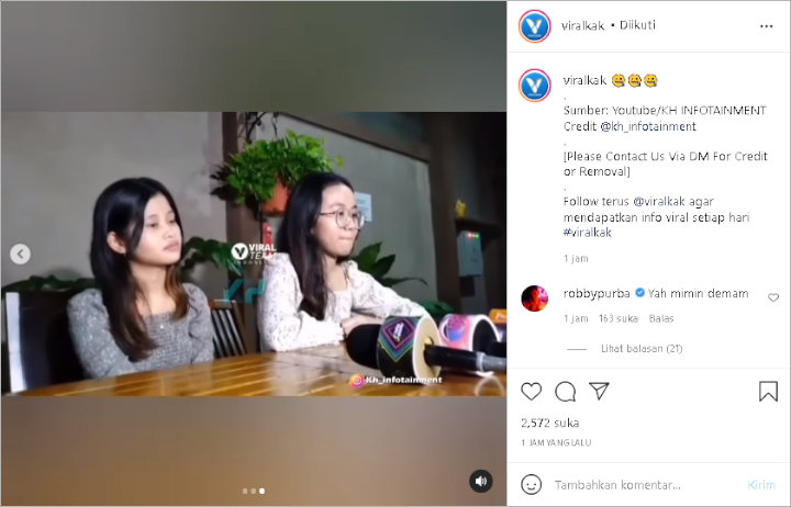 Viral Pengakuan Mayang Nahan Tangis Teringat Vanessa Angel, Komentar Robby Purba Jadi Sorotan