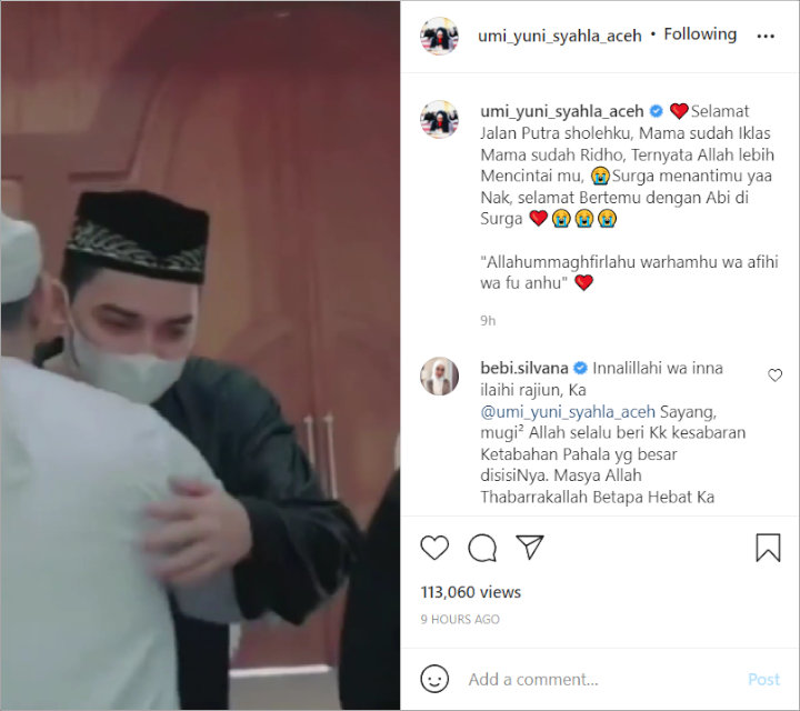 Umi Yuni Ikhlaskan Kepergian Ameer Azzikra: Selamat Bertemu Abi