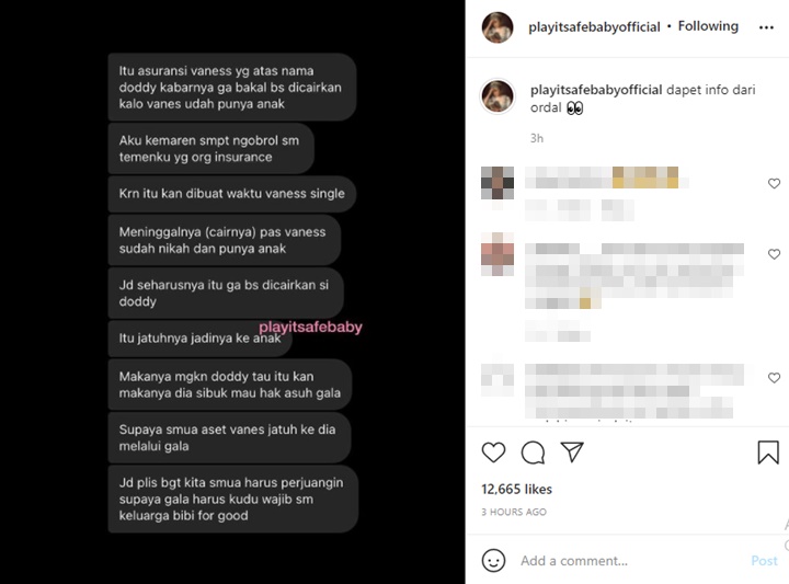 Doddy Soedrajat Disebut Tak Akan Bisa Cairkan Asuransi Vanessa Angel, Nasib Gala Dikhawatirkan
