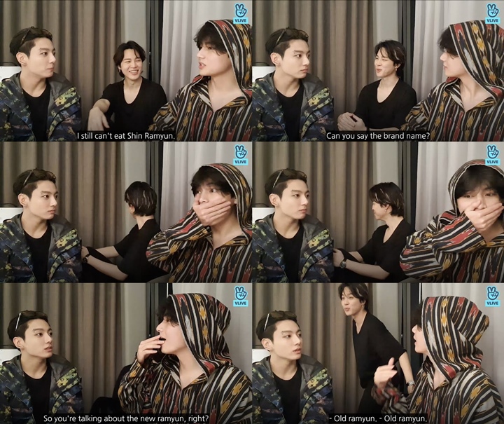 V BTS Keceplosan Sebut Merek, Reaksi Jimin dan Jungkook Beda Banget