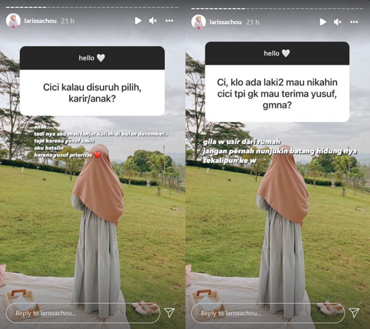 PDi Luar Dugaan, Larissa Chou Ternyata Cari Suami yang Lebih Sayang Dirinya Ketimbang Yusuf