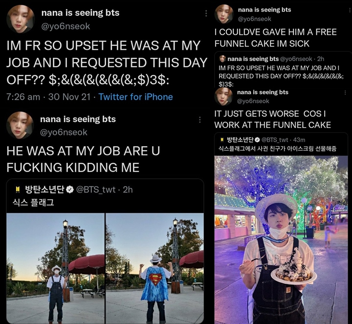 Jin BTS Main ke Six Flags 2