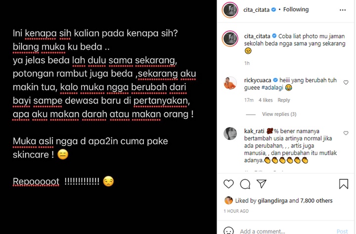 Cita Citata Ngamuk Diejek Jelek