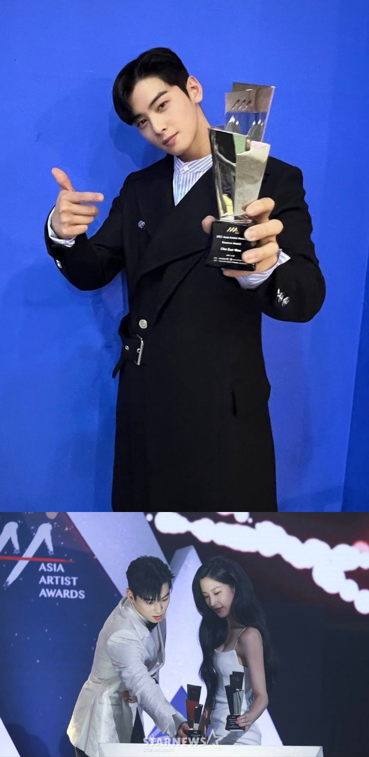 AAA 2021: Cha Eunwoo Buktikan Ia Artis Multi Talenta dengan Raih Dua Trofi