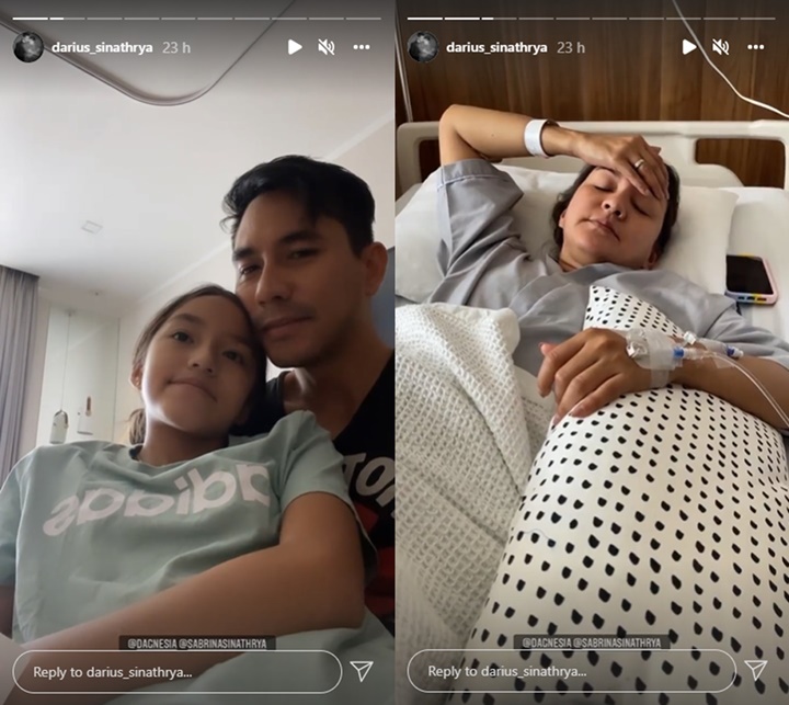 Darius Sinathrya Sedih Kabarkan Donna Agnesia dan Sang Putri Dilarikan ke RS, Sakit Apa?