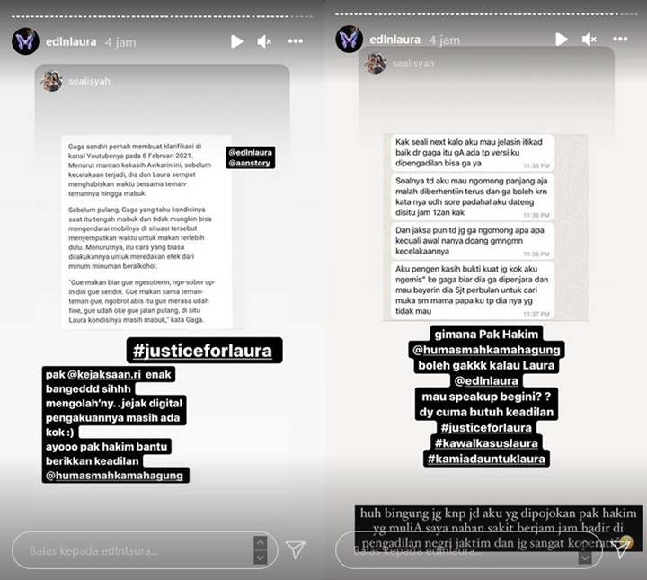 Dipojokkan Pihak Pengadilan, Laura Anna Bakal Beber Fakta Baru Soal Gaga Eks Pacar
