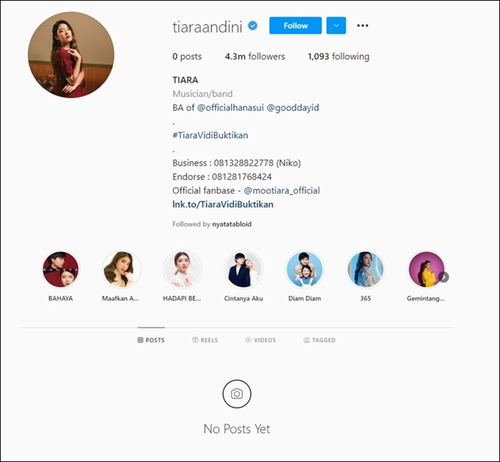 Tiara Andini Sempat Curhat Lelah Hingga Hapus Semua Foto di Instagram, Ada Apa?