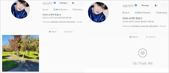 Suga BTS Hapus Postingan Pertama di Instagram, Inikah Alasannya? 1