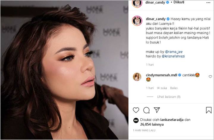 Manglingi Pakai Make Up Minimalis, Dinar Candy Diminta Sabar Usai Sindir Pedas Sosok Ini