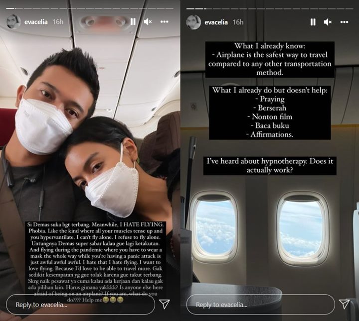 Eva Celia Ungkap Seberapa Parah \'Benci Terbang\', Pacar Super Sabar